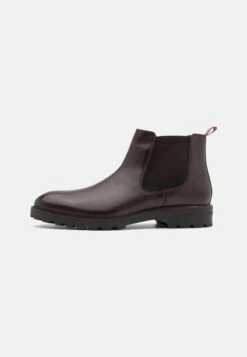 Pier One LEATHER - Stiefelette - Dark Brown