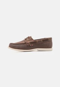 Pier One LEATHER UNISEX - Bootsschuh - Brown