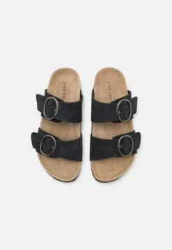 Pier One LEATHER - Pantolette Flach - Black 13 Pier One LEATHER - Pantolette Flach - Black -Pier One f762b063845c4843883c27c4f0d2172d